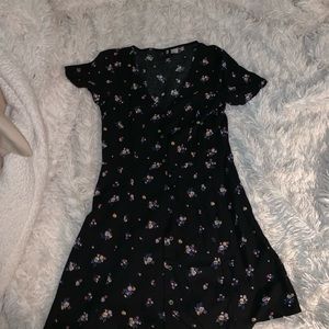 Black flower dress